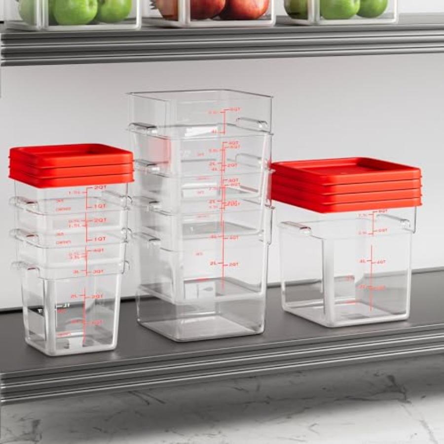 6 Quart Set of 4 Food Storage  - Food Storage 4 Quart avis et prix
