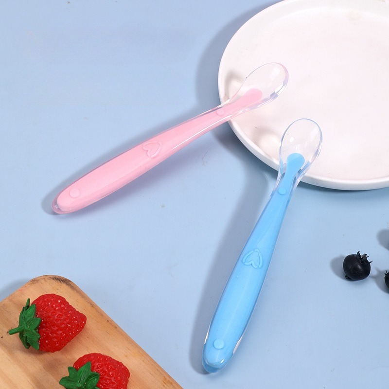 Baby Soft Silicone Spoon with  - Food Storage And Temperature avis et prix