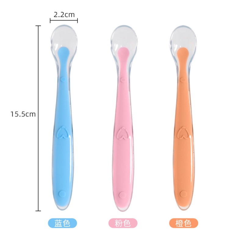 Baby Soft Silicone Spoon with  - Food Storage And Temperature avis et prix