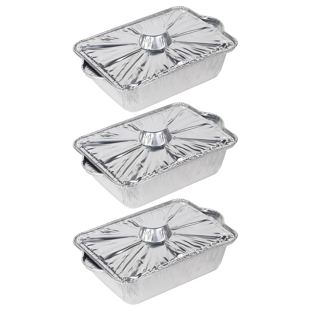 3Pcs Tinfoil Pots Aluminum Foi - Food Storage Aluminum Containers avis et prix