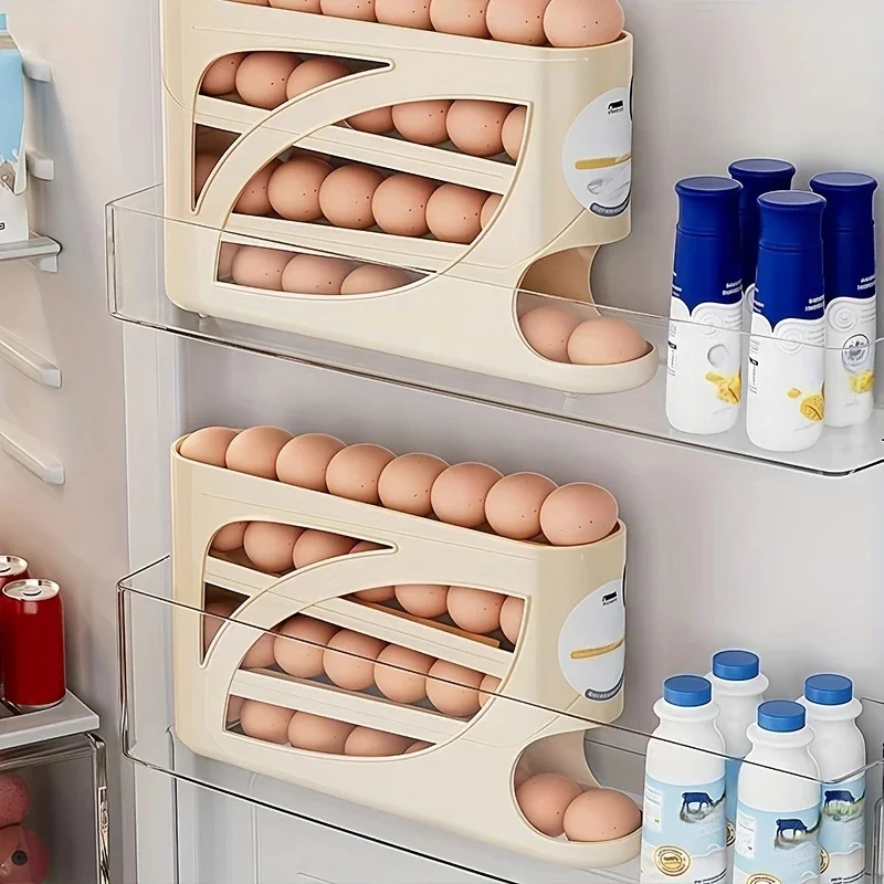 3 Tier Rolling Egg Storage Box - Food Storage With Dividers avis et prix