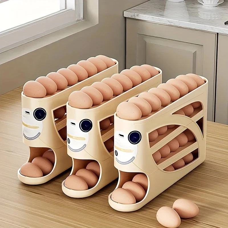 3 Tier Rolling Egg Storage Box - Food Storage With Dividers avis et prix