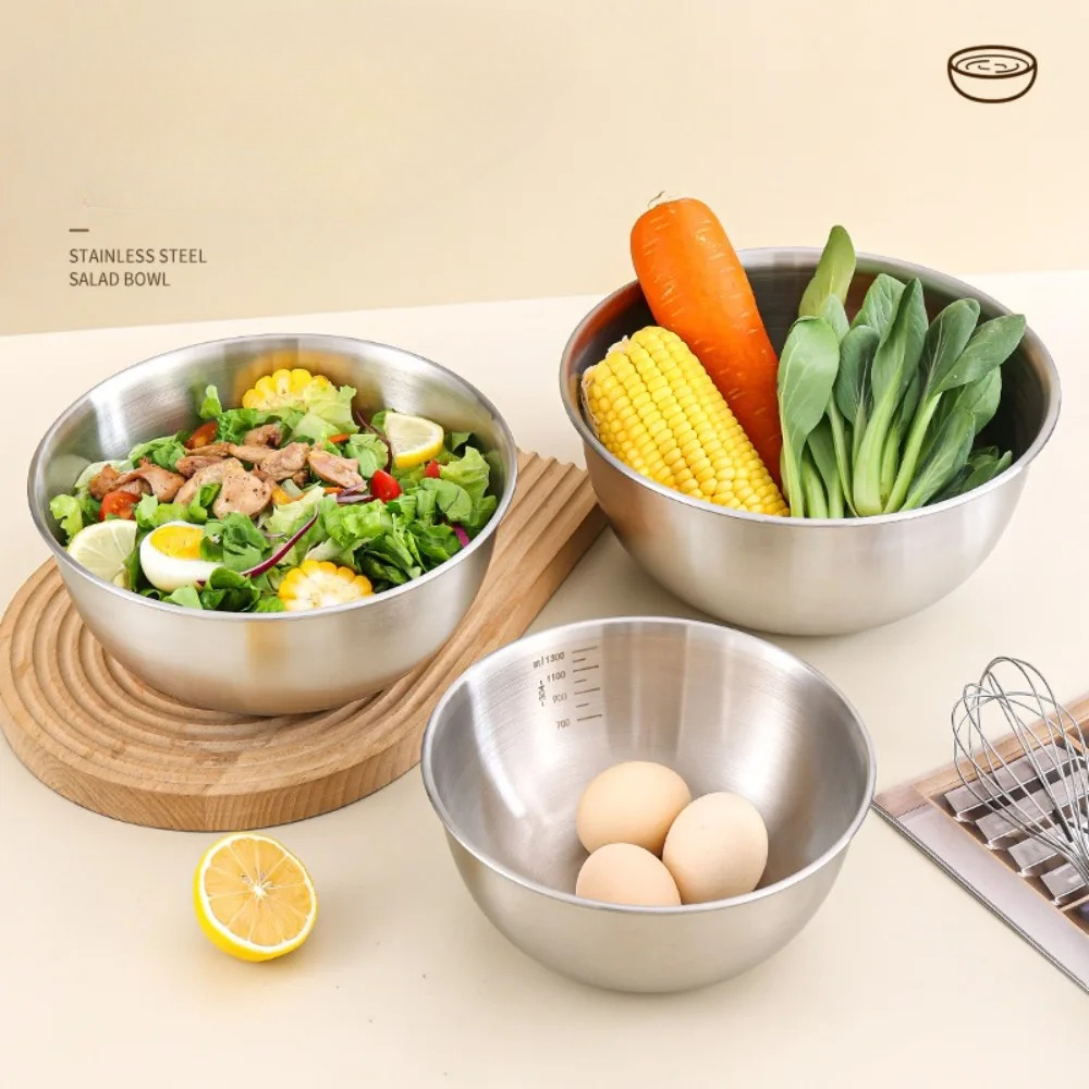 3pcs Stainless Steel Bowl Set  - Food Storage Home avis et prix