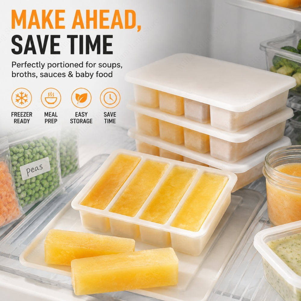 Durable Silicone Freezing Tray - Food Storage Home avis et prix