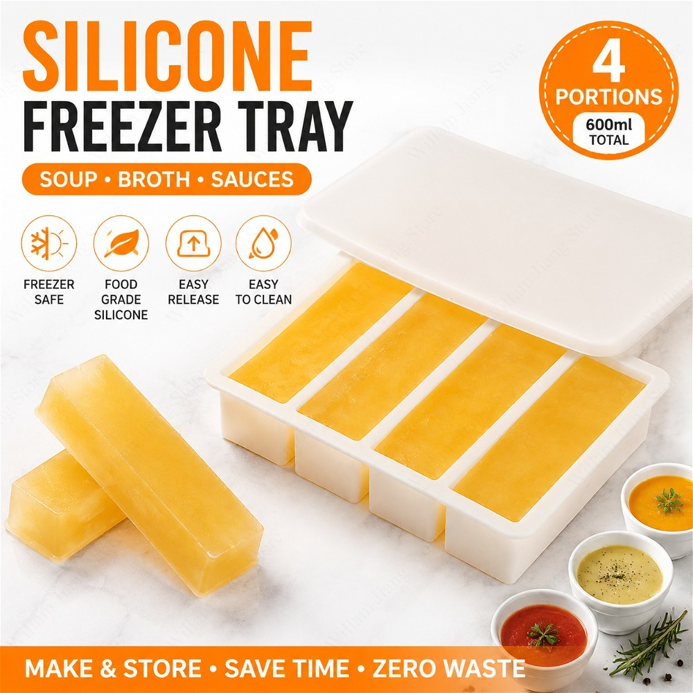 Durable Silicone Freezing Tray - Food Storage Home avis et prix