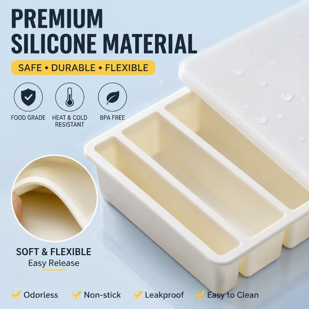 Durable Silicone Freezing Tray - Food Storage Home avis et prix