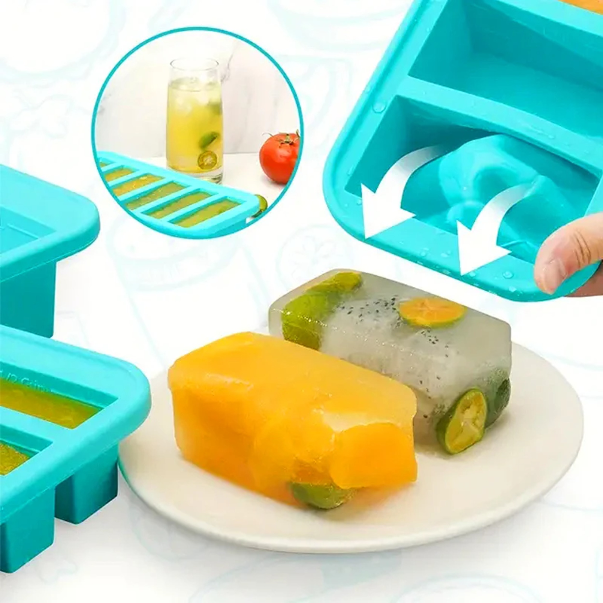 1PC 2/4/6Grid Silicone Freezer - Food Storage Order avis et prix
