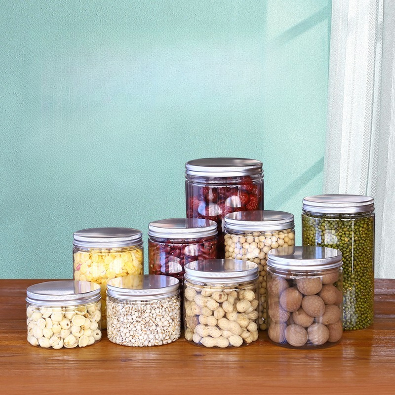 Clear Plastic Storage Jars wit - Food Storage Aluminum Containers avis et prix