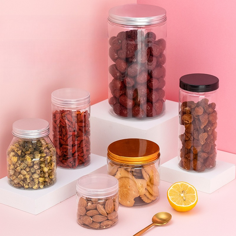 Clear Plastic Storage Jars wit - Food Storage Aluminum Containers avis et prix