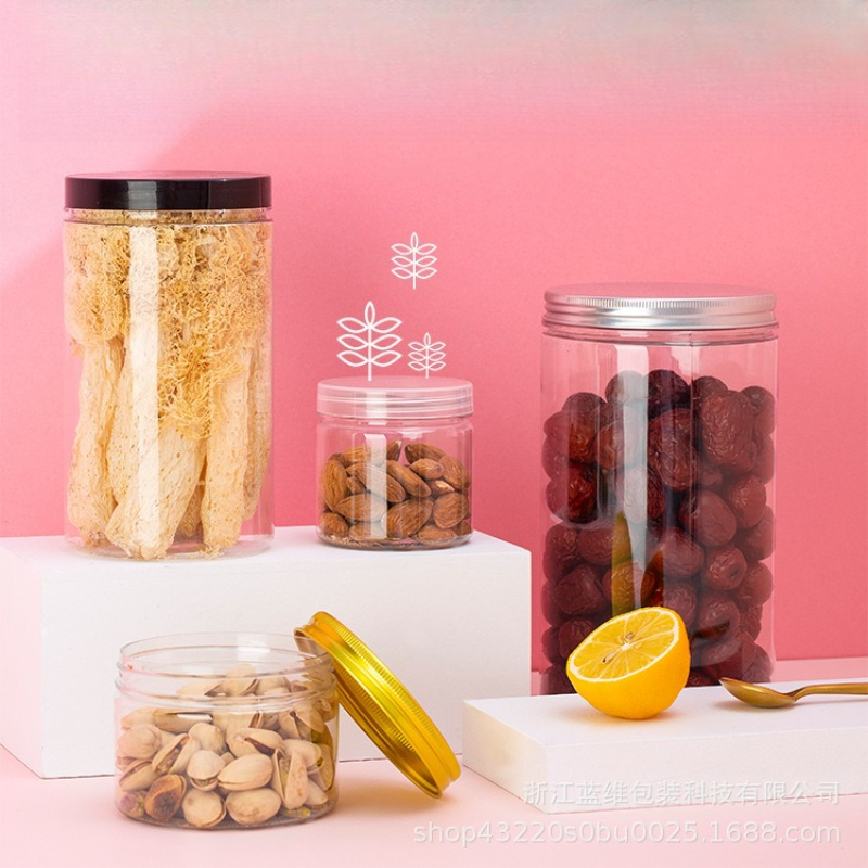 Clear Plastic Storage Jars wit - Food Storage Aluminum Containers avis et prix