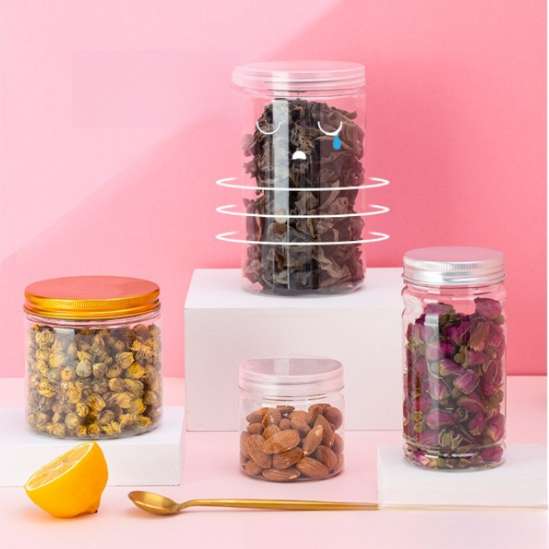 Clear Plastic Storage Jars wit - Food Storage Aluminum Containers avis et prix