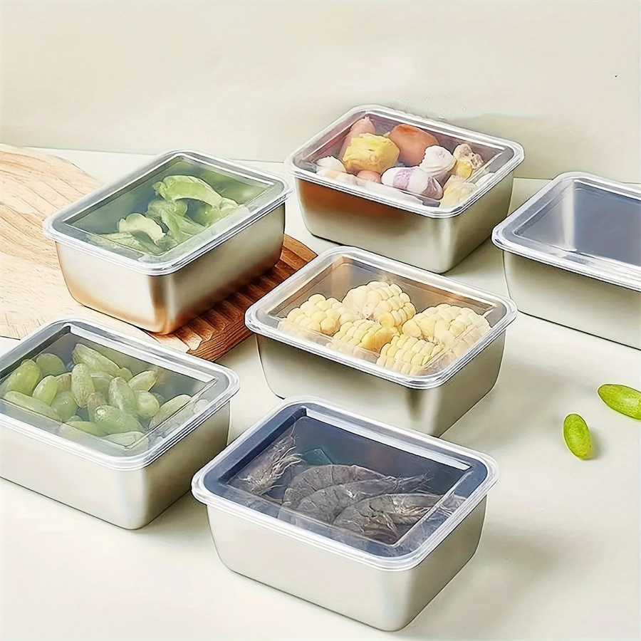 1/3/5pcs Stainless Steel Food  - Food Storage Order avis et prix