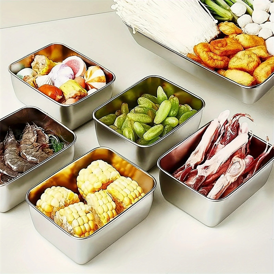 1/3/5pcs Stainless Steel Food  - Food Storage Order avis et prix