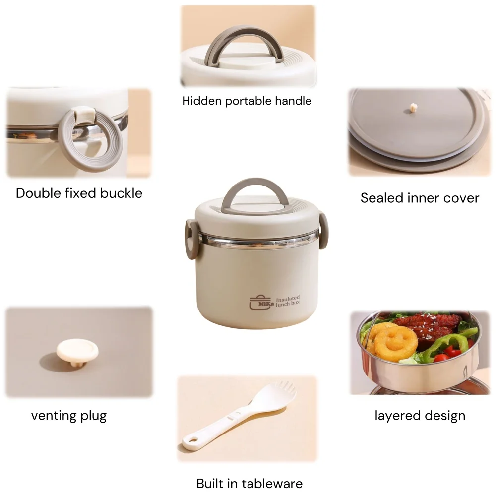 Stainless Thermal Insulation B - Food Storage Stainless Steel Containers avis et prix