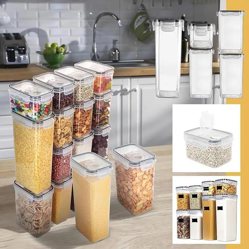 Sealed Plastic Food Storage Bo - Airtight Cereal Jar avis et prix
